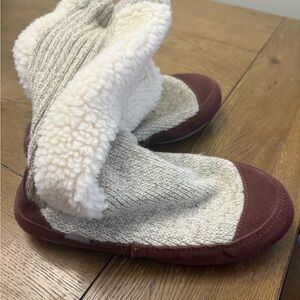 Acorn slouch boot slippers women’s